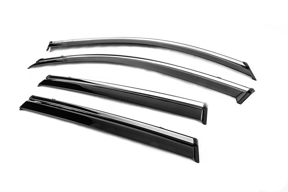 Toyota Corolla Cross 2020- Deflecteurs de Vitres avec Moulure Chromee Niken Luxury (4 pcs) Photo 2