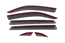 Volkswagen Atlas (Terramont) 2016- Déflecteurs de vitres Niken Luxury avec moulure chromée (pour Terramont X, 6 pcs) photo 4