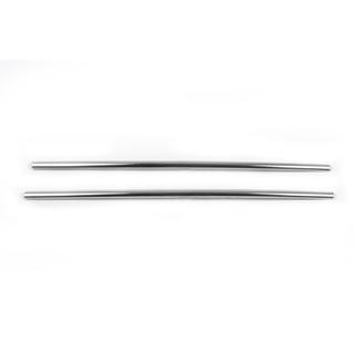 Caches pour grille de pare-chocs (2 pcs, inox) Volkswagen T5 Transporter 2003-2010 photo 3
