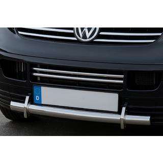 Caches pour grille de pare-chocs (2 pcs, inox) Volkswagen T5 Transporter 2003-2010 photo 1
