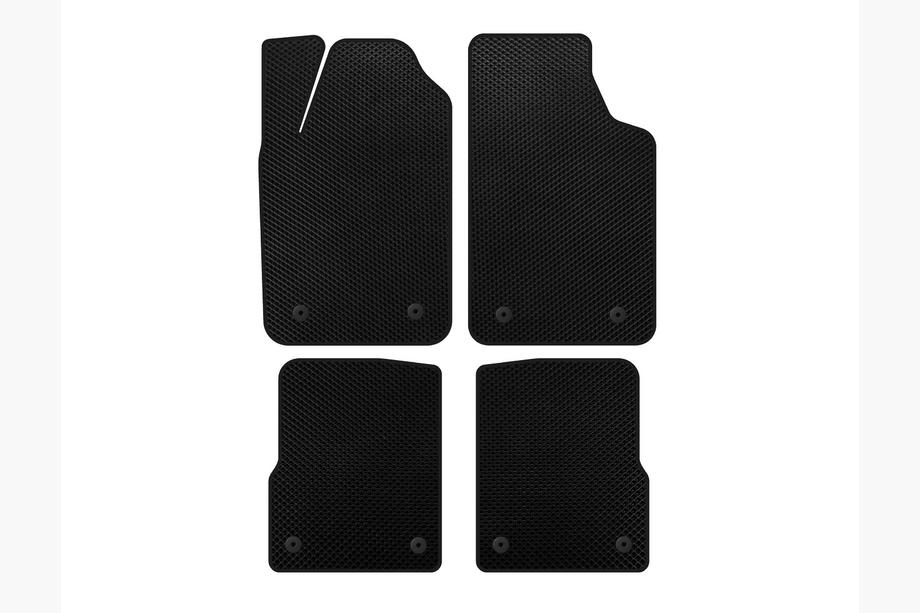Audi A2 1999-2005 Tapis de sol textile Deluxe (HB, Noir) Image