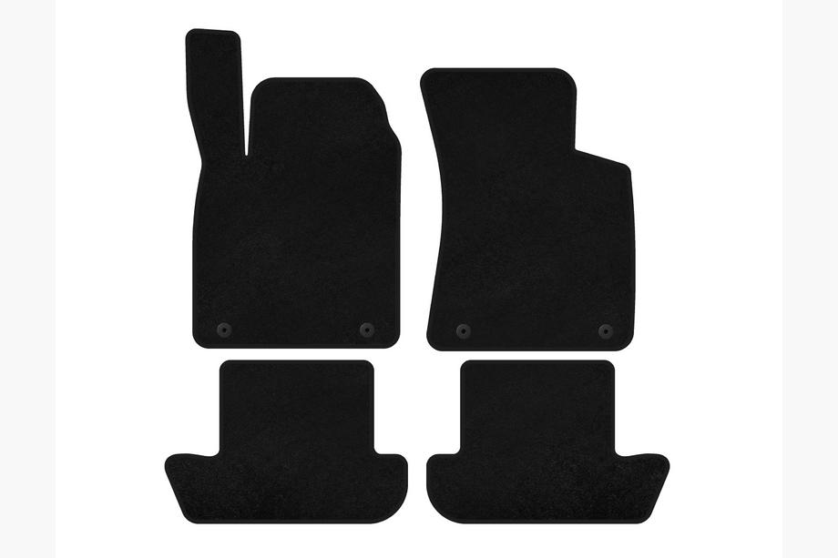 Audi TT 1998-2006 Tapis de sol textile Deluxe (Coupé, Noir) Image