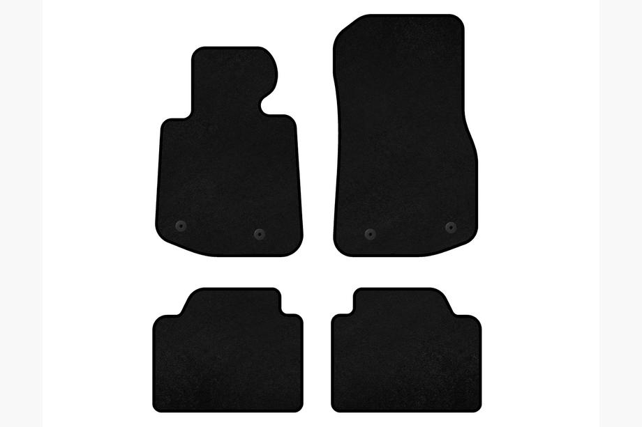 BMW 4 Series F32/F33/F36 2012-2020 Tapis de sol textile Deluxe V2 (Noir) Image