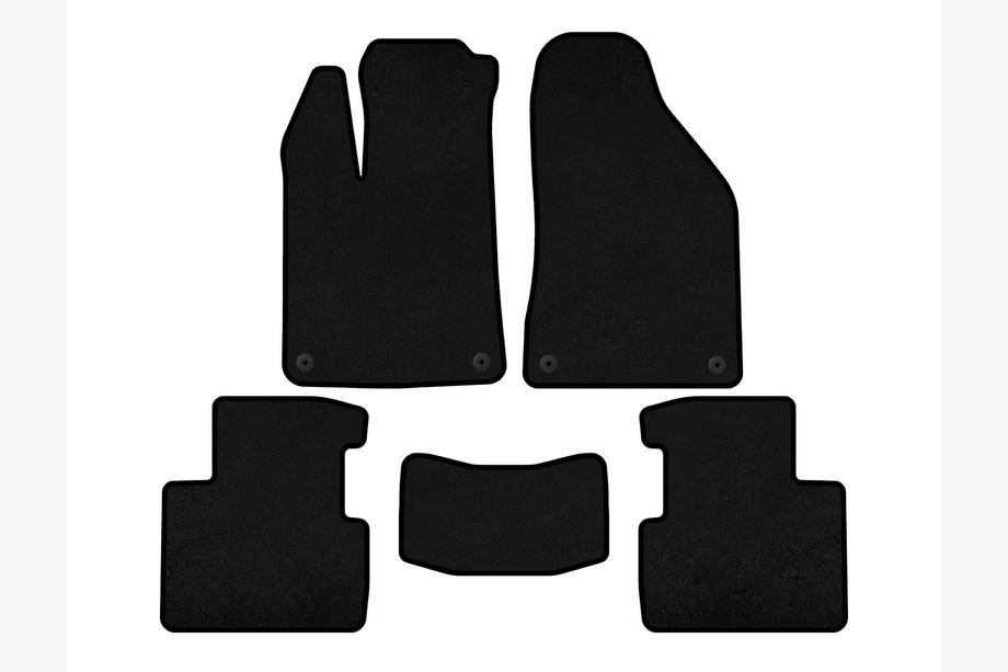 Chrysler 200 II 2014-2017 Tapis de sol textile Deluxe (SD, Noir) Image