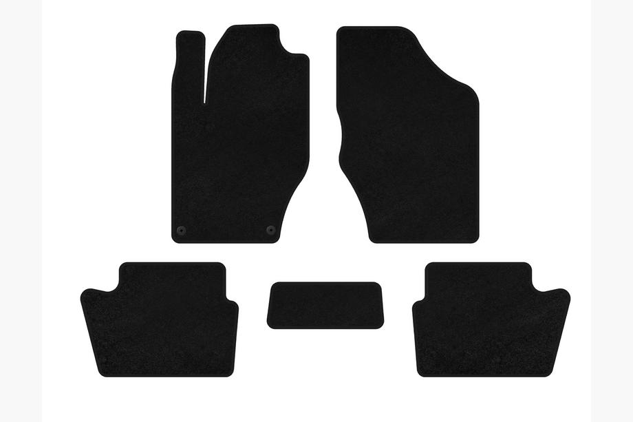 Citroen DS-4 2010-2015 Tapis de sol textile Deluxe (HB, Avant Restylage, Noir) Image