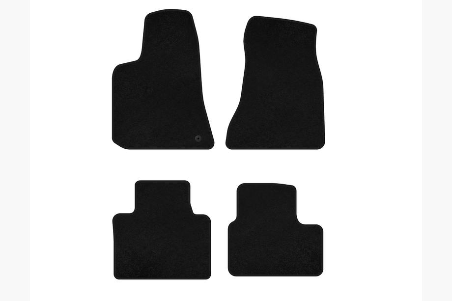 Dodge Charger 2005-2010 Tapis de sol textile Deluxe (2005-2010, Noir) Image