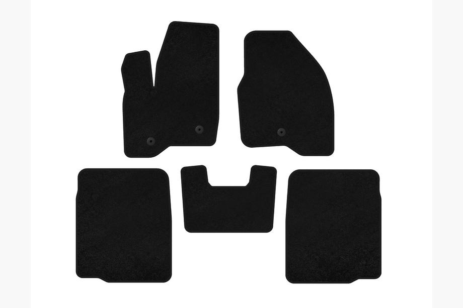 Ford Explorer 2011-2019 Tapis de sol textile Deluxe (2 rangées, 2011-2015, noir) Image