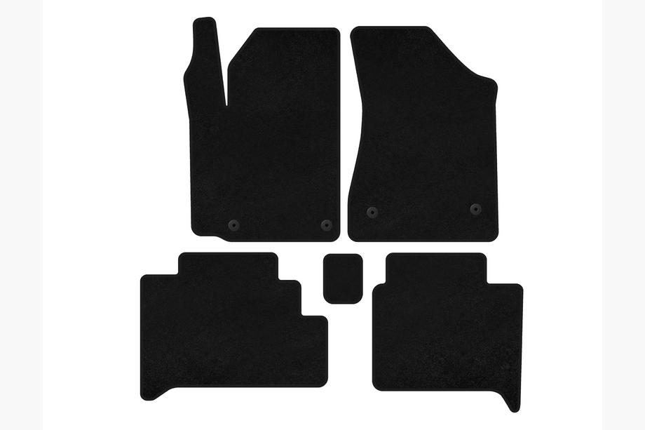 Geely GC-5 2010-2015 Tapis de sol textile Deluxe (HB, Noir) Image