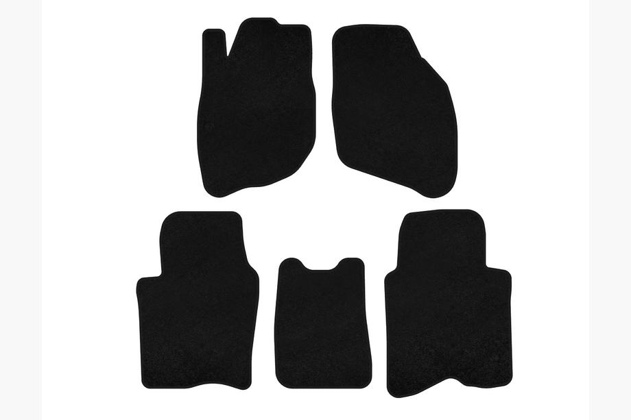 Honda City 2002-2008 Tapis de sol textile Deluxe (SD, Noir) Image