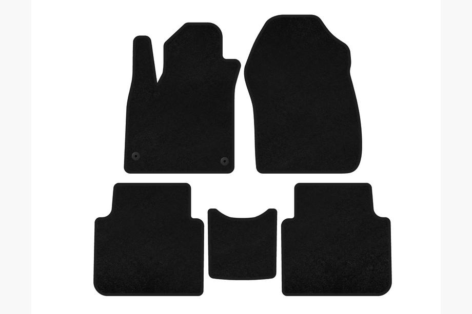 Honda CRV 2017-2022 Tapis de sol textile Deluxe (7 places, noir, 2020-2022) Image