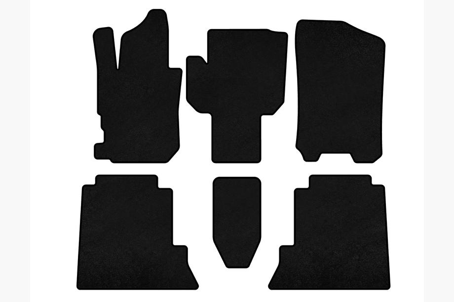 Honda FR-V 2004-2009 Tapis de sol textile Deluxe (Noir) Image