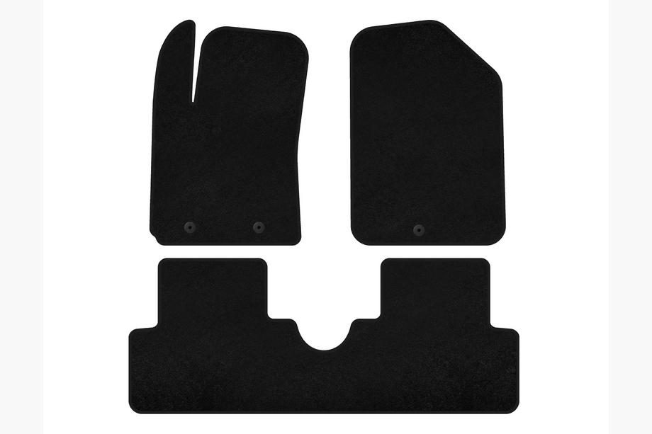 Hyundai I-10 2014-2017 Tapis de sol textile Deluxe (HB, Noir) Image