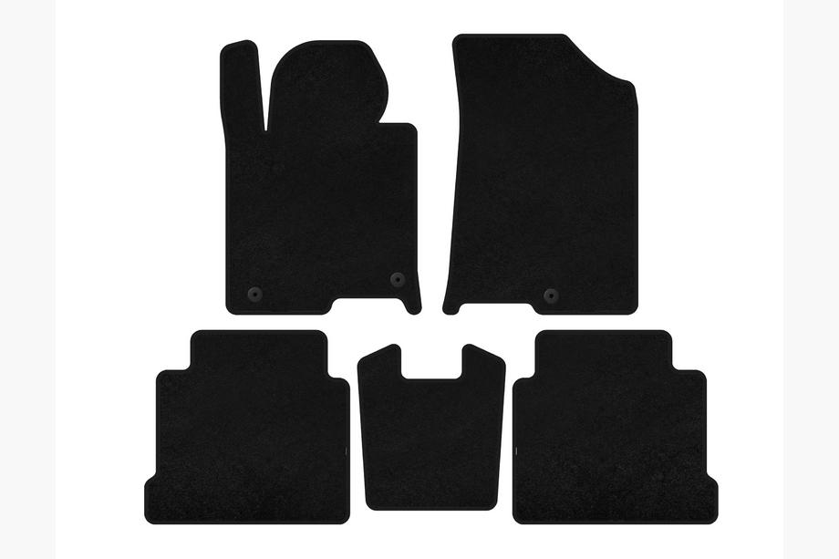 Hyundai Sonata LF 2014-2019 Tapis de sol textile Deluxe (noir) Image