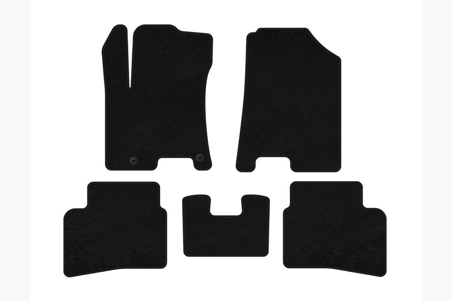 Hyundai Venue 2019- Tapis de sol textile Deluxe (Noir) Image
