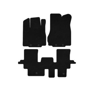 Tapis de sol textiles Deluxe (2 rangées, Noir) Infiniti QX60 2016-2021 photo 1