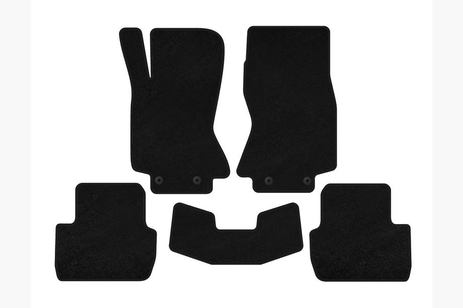 Jaguar S-Type 1999-2008 Tapis de sol textile Deluxe (Noir) Image