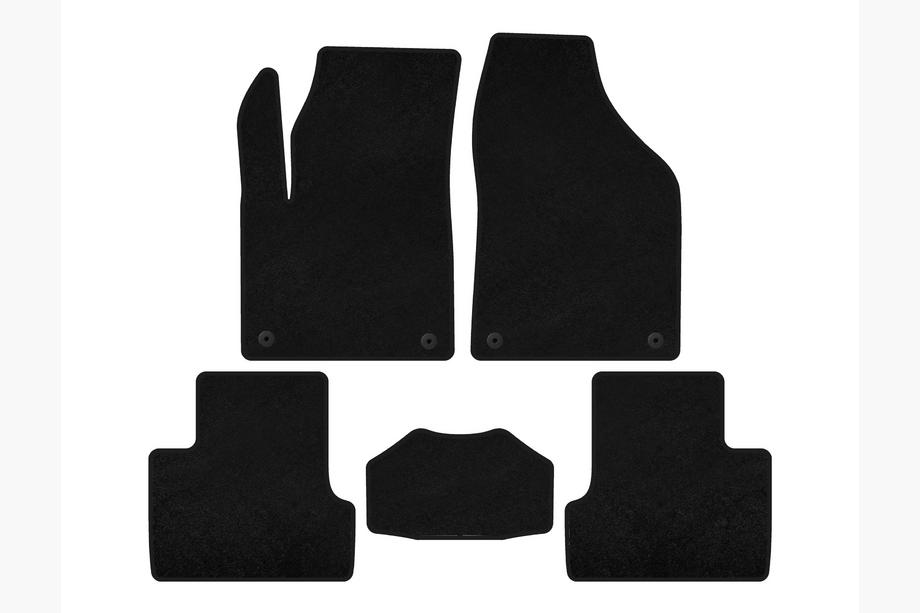 Jeep Cherokee KL 2013- Tapis de sol textile Deluxe (à partir de 2018, noir) Image