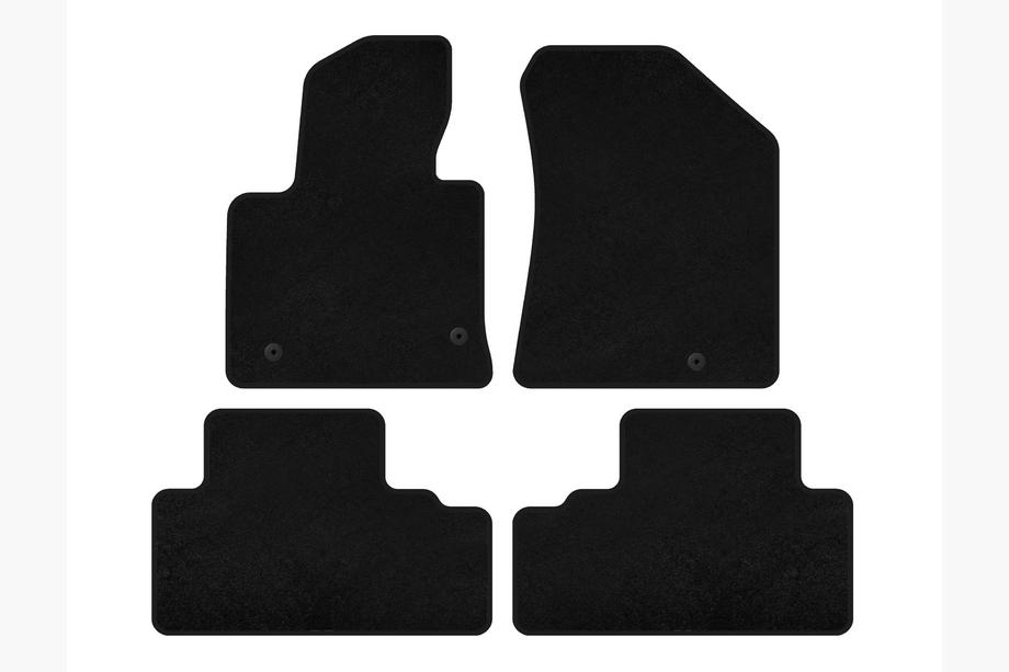Kia Carens 2012- Tapis de sol textile Deluxe (Noir) Image
