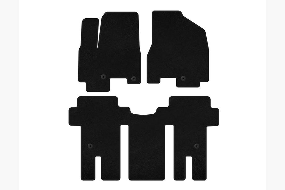 Kia Carnival 2014-2020 Tapis de sol textile Deluxe (Jeu complet, Noir) Image