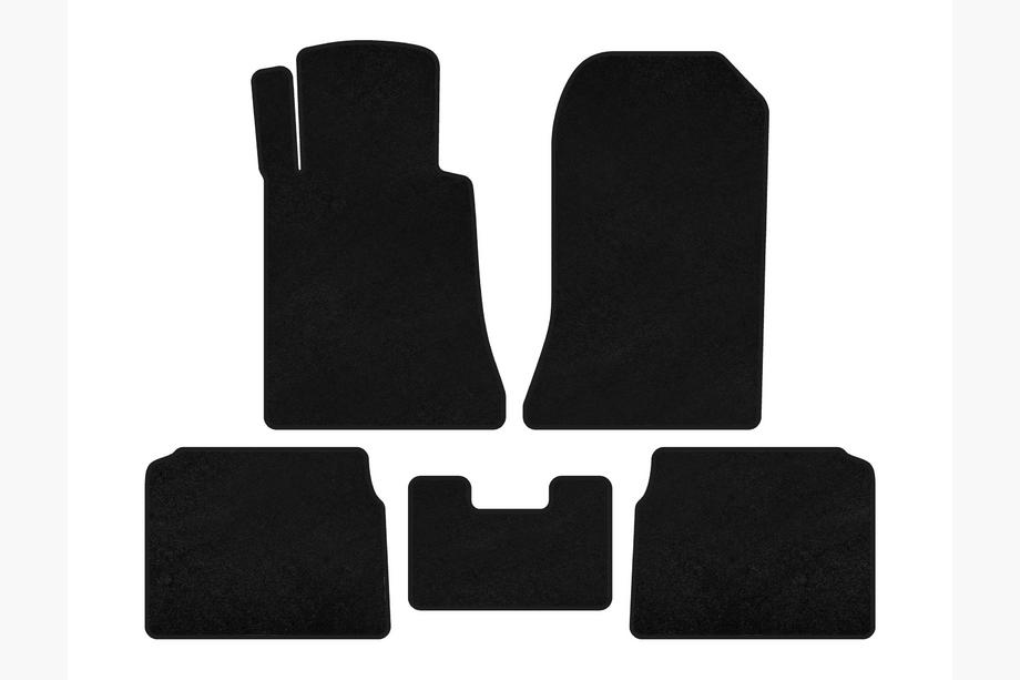 Mercedes E-class W124 1984–1997 Tapis de sol textile Deluxe (SD, Noir) Image