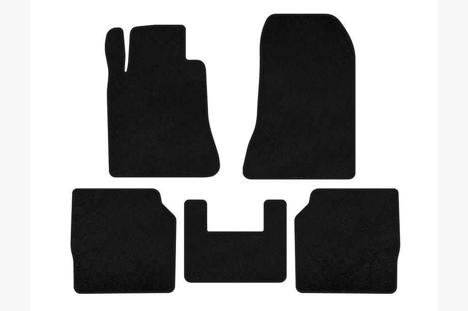 Mercedes S-class W140 1991-1998 Tapis de sol textile Deluxe (SD, Empattement long, Noir) Image