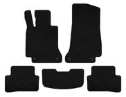 Mercedes C-class W205 2014-2021 Tapis de sol textile Deluxe (SD, Noir) photo 1
