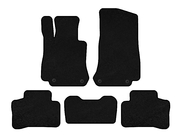 Mercedes GLC X253 2015-2022 Tapis de sol textile Deluxe (Noir) photo 1