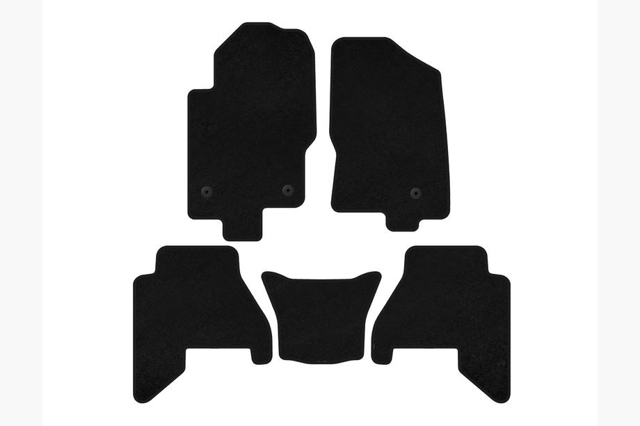 Nissan Pathfinder R51 2005-2014 Tapis de sol textile Deluxe V2 (2 rangées, noir, 2010-2014) Image