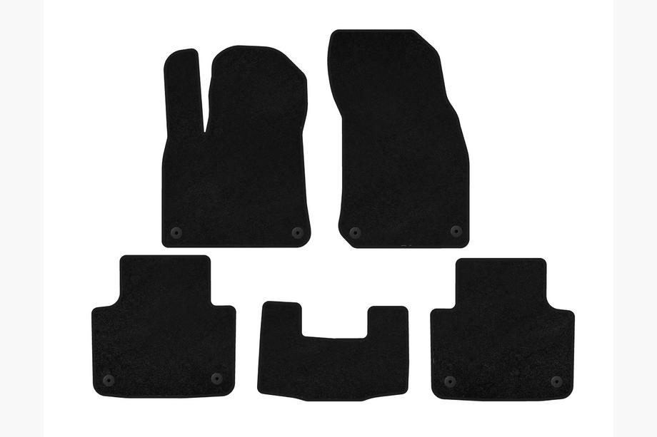 Porsche Cayenne 2018- Tapis de sol textile Deluxe (Noir) Image