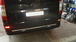 Mercedes Viano 2004-2014 Baguette de Coffre Acier Inoxydable photo 5