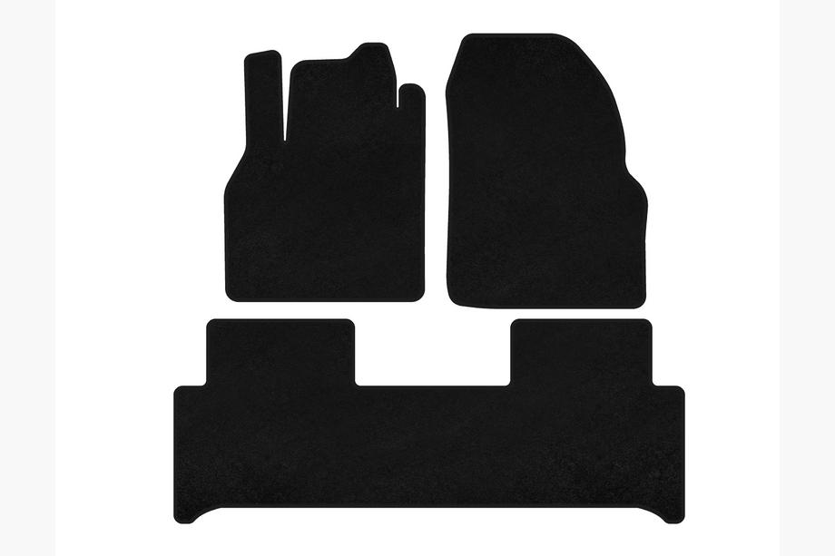 Renault Scenic/Grand 2003-2009 Tapis de sol textile Deluxe (Noir) Image