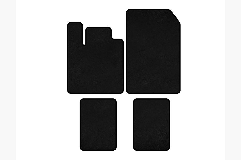 Renault Twingo 2007-2014 Tapis de sol textile Deluxe (Noir) Image