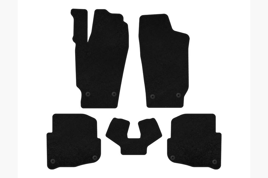 Skoda Fabia 2000-2007 Tapis de sol textile Deluxe (SD, Noir) Image