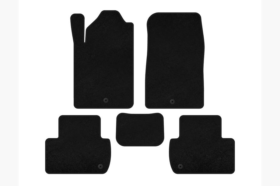 SsangYong Rexton I 2001-2017 Tapis de sol textile Deluxe (Noir) Image