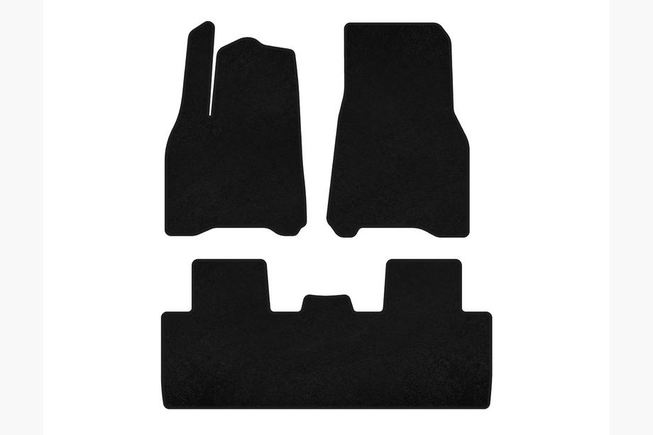Tesla Model Y 2020- Tapis de sol textile Deluxe (2020-2024, noir) Image