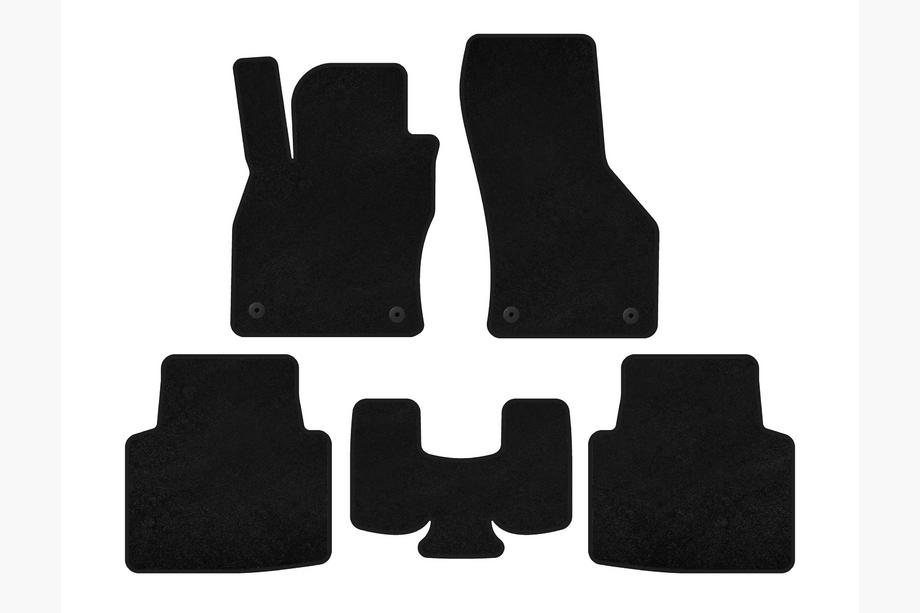 Volkswagen Arteon 2017-2025 Tapis de sol textile Deluxe (Noir) Image