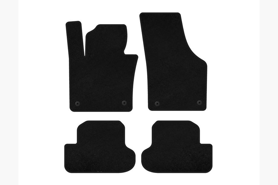 Volkswagen Beetle 2011-2015 Tapis de sol textile Deluxe (HB, Noir) Image