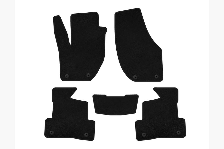 Volvo V40 2012- Tapis de sol textile Deluxe (2012-2016, HB, Noir) Image