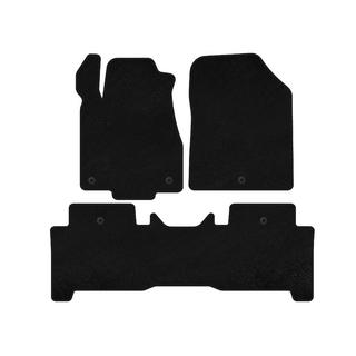 Tapis de sol textile Deluxe (2 rangées, Noir) Acura MDX 2007-2013 photo 1
