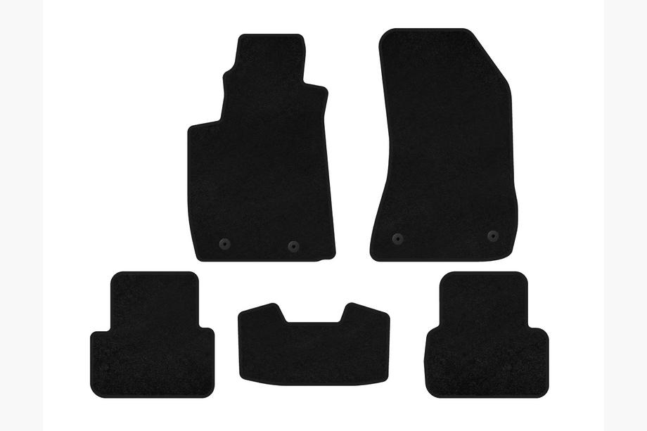Alfa Romeo 159 2005–2011 Tapis de sol textile Deluxe V-2 (Noir) Image