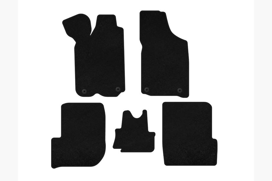 Audi 100 C3 1988-1991 Tapis de sol en moquette Deluxe (1982-1991, Avant, noir) Image