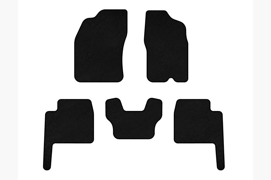Dodge Durango 2004-2009 Tapis de sol textile Deluxe (Noir) Image