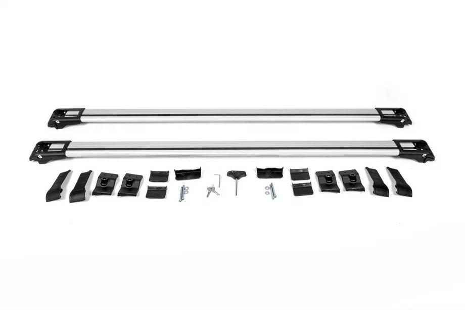 Kia Carnival 2021- Barres de toit (transversales) pour barres de toit standards verrouillables WingBar V1 (2 pcs) Photo 12