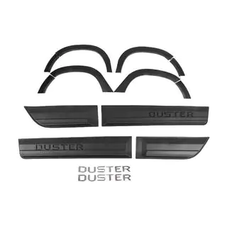 Extensions d'ailes avec moulures (12 pcs, ABS noir) photo 1