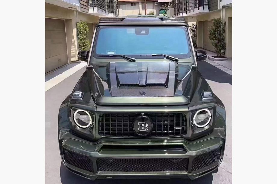 Mercedes G class W463 2018-2024 Cache de capot (Carbone) Image