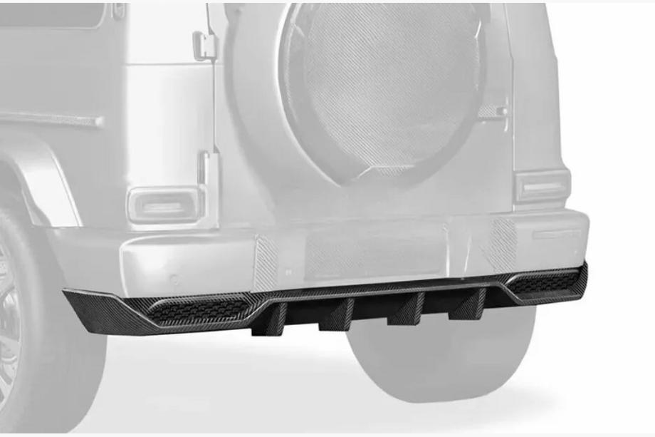 Mercedes G class W463 2018-2024 Diffuseur de Pare-chocs Arriere V2 pour G63 AMG, Carbone Photo 5