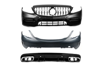 Mercedes C-class W205 2014-2021 Kit carrosserie avec pare-chocs arriere complet (AMG C63-designs 2018-2021) photo 1