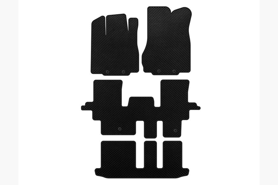 Infiniti QX60 2016-2021 Tapis de sol EVA (3 Rangées, Noir) Image