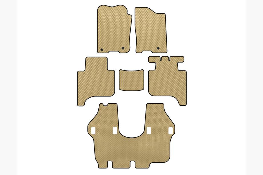 Infiniti QX56 2004-2010 Tapis de sol EVA (3 Rangées, 2004-2008, Beige) Image