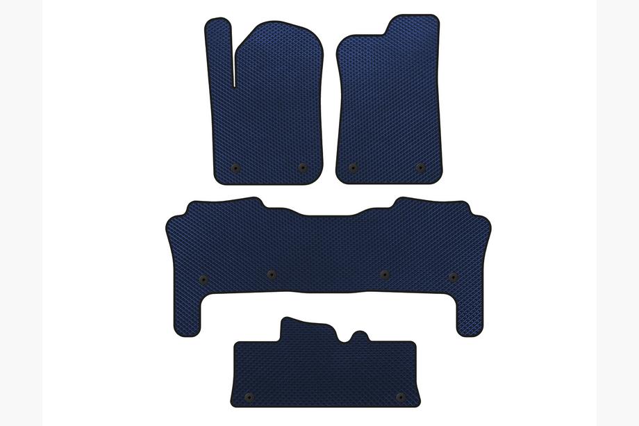 Infiniti QX56 2010-2013 Tapis de sol EVA (3 Rangées, Bleu) Image